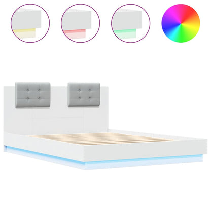 Giroletto con LED senza Materasso Bianco 120x200 cm