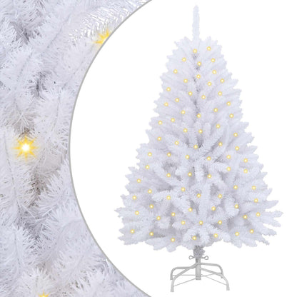 Albero di Natale artificiale Bianco 150 cm PVC e Metallo
