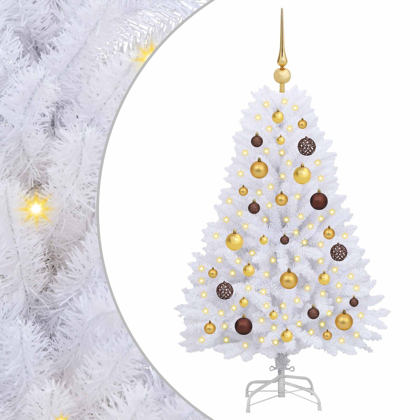 Albero di Natale artificiale Bianco 68 x 68 x 120 cm