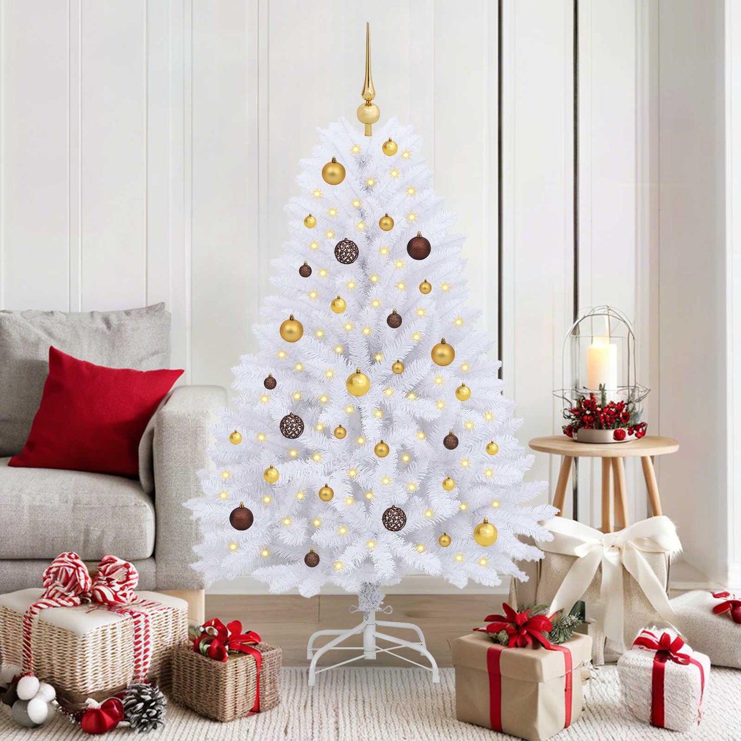 Albero di Natale artificiale Bianco 80 x 80 x 150 cm