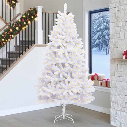 Albero di Natale artificiale Bianco 270 cm PVC e Metallo