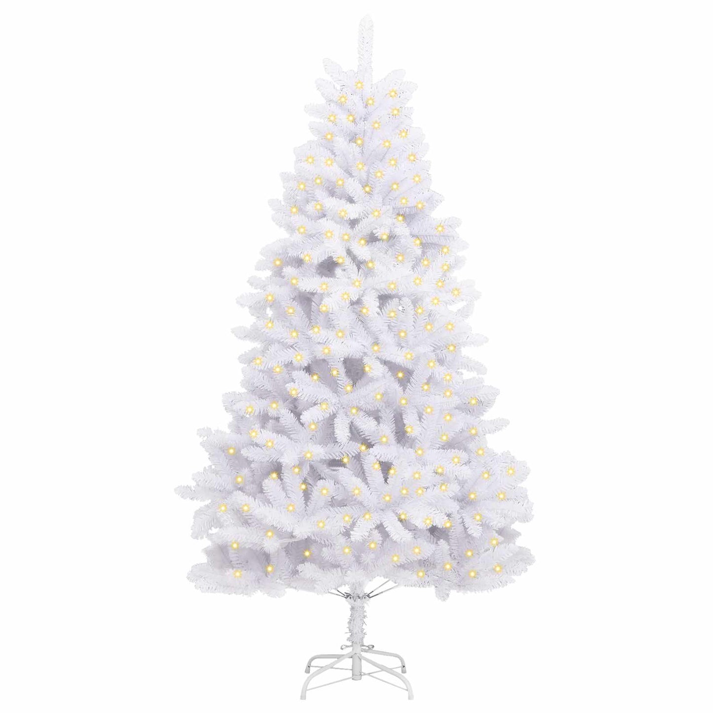 Albero di Natale artificiale Bianco 270 cm PVC e Metallo