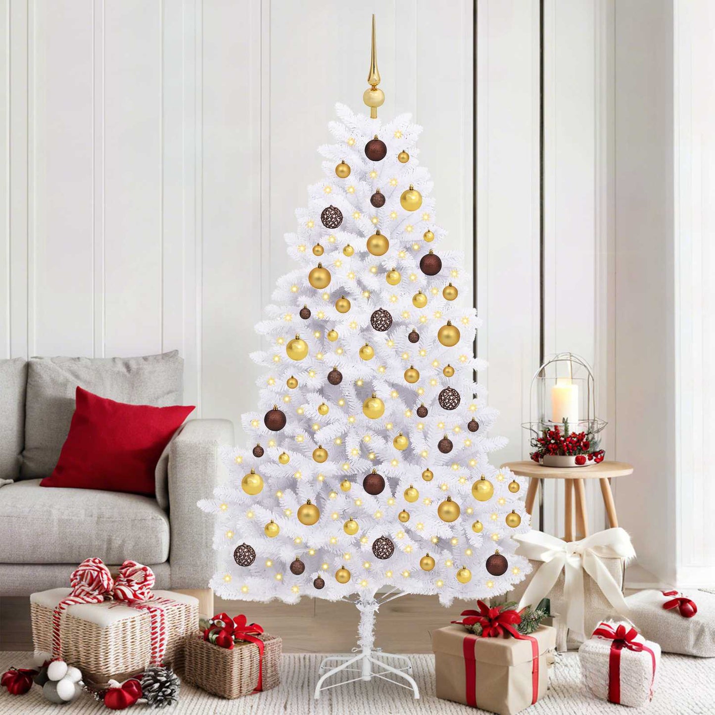 Albero di Natale artificiale Bianco 90 x 90 x 180 cm