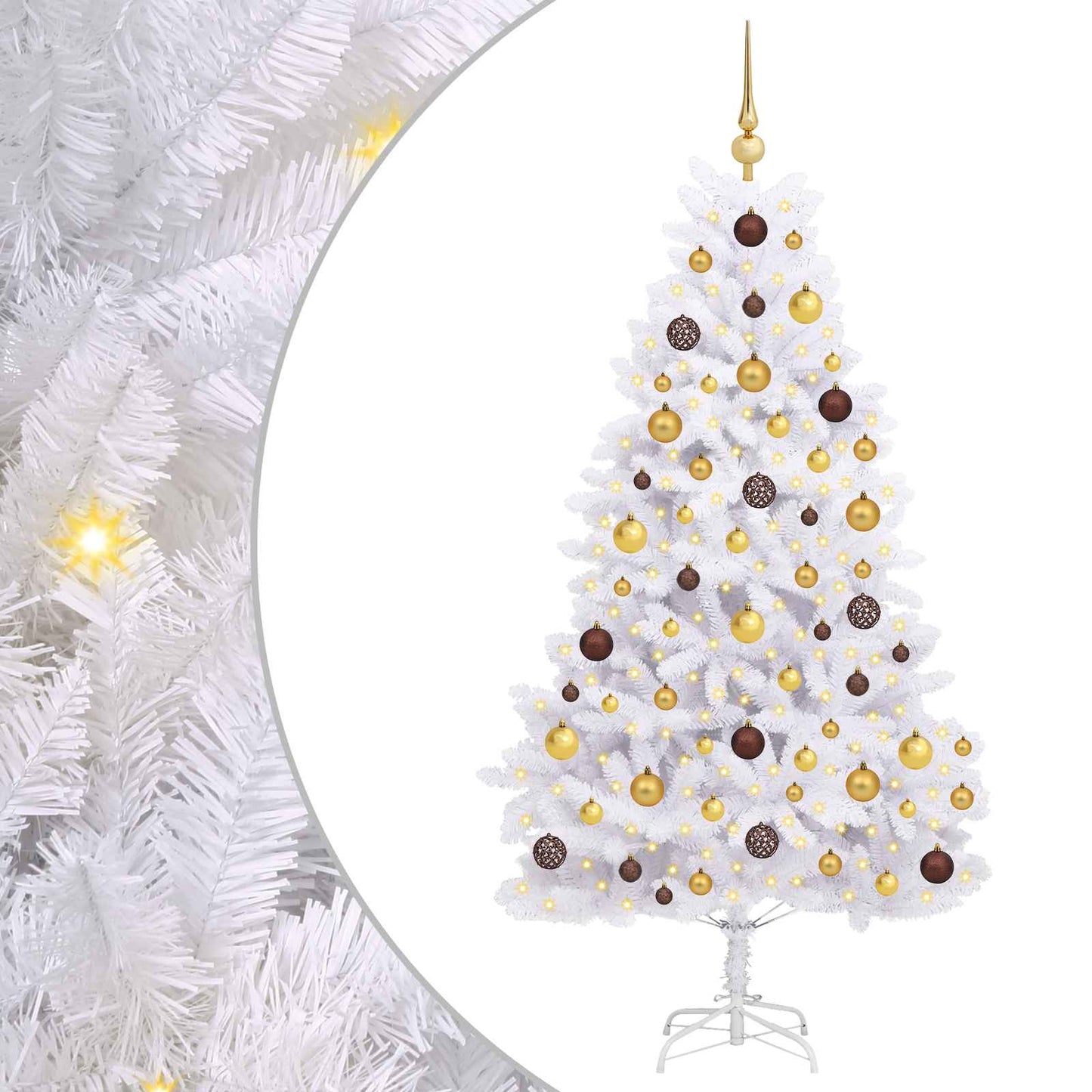 Albero di Natale artificiale Bianco 90 x 90 x 180 cm