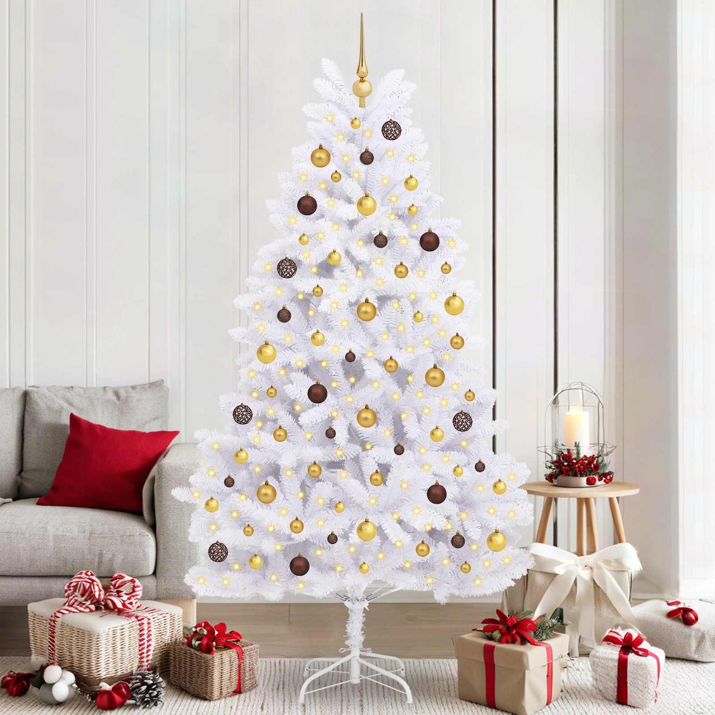 Albero di Natale artificiale Bianco 106 x 106 x 210 cm