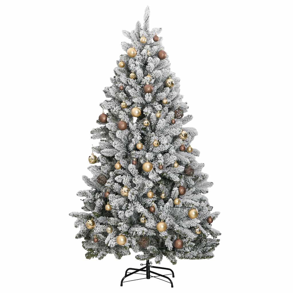 Albero Natale Incernierato con 300 LED e Palline 300 cm