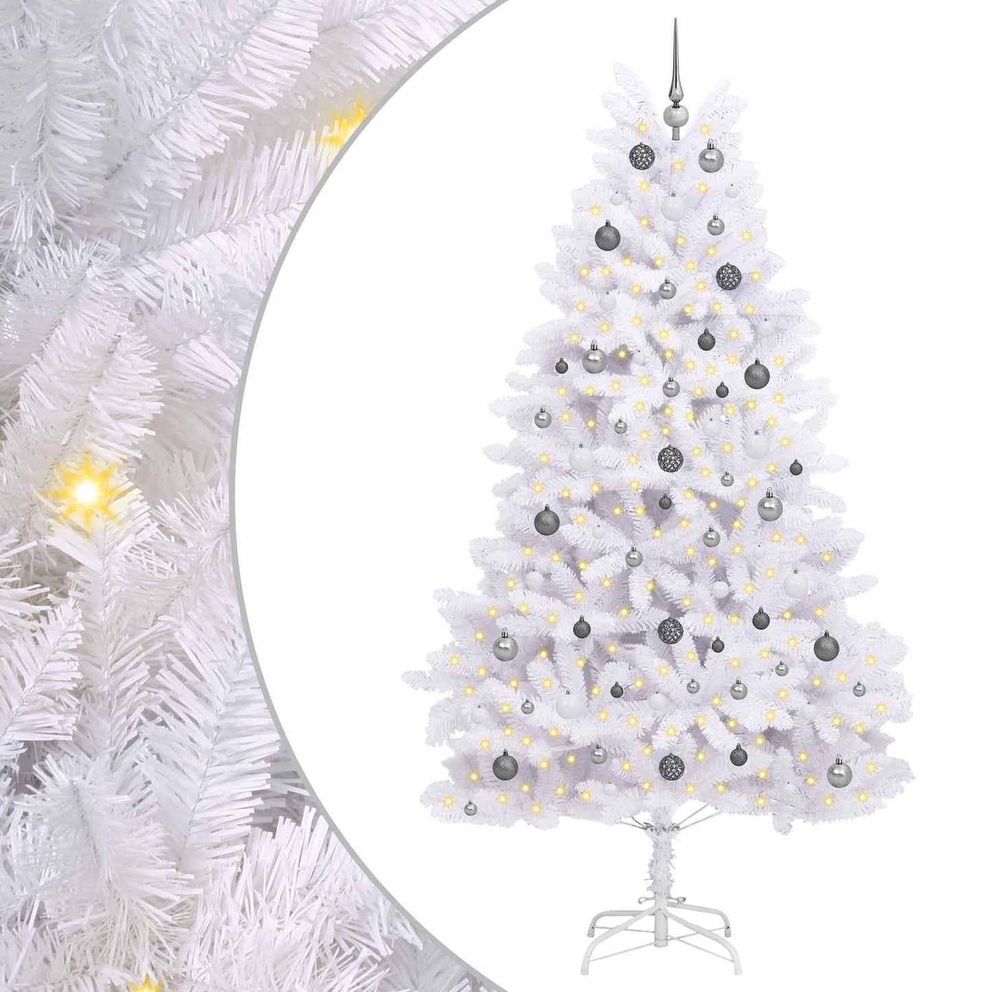 Albero di Natale artificiale Bianco 120 x 120 x 240 cm