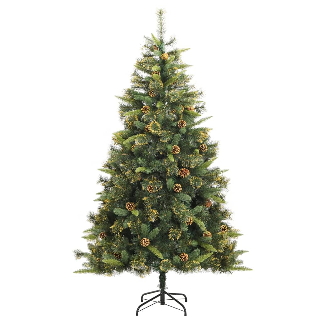 Albero di Natale Artificiale Incernierato con 300 LED 180 cm