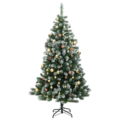 Albero Natale Incernierato con 300 LED e Palline 240 cm