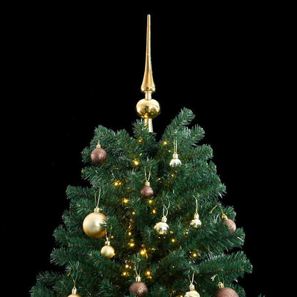 Albero Natale Incernierato con 300 LED e Palline 300 cm
