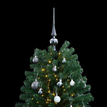 Albero Natale Incernierato con 300 LED e Palline 300 cm