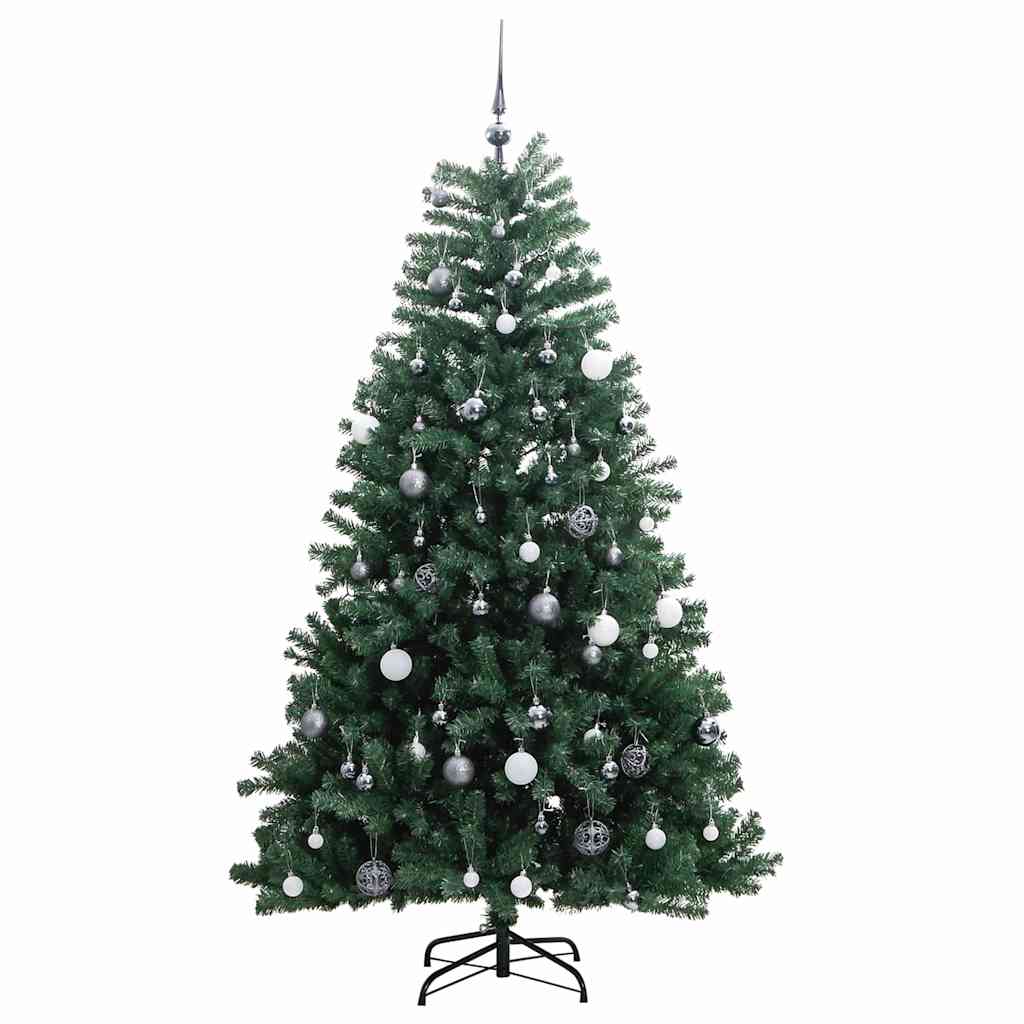 Albero Natale Incernierato con 300 LED e Palline 300 cm