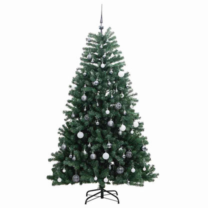 Albero Natale Incernierato con 300 LED e Palline 300 cm