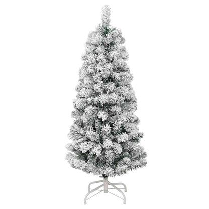 Albero Natale Incernierato con 150 LED e Palline 150 cm