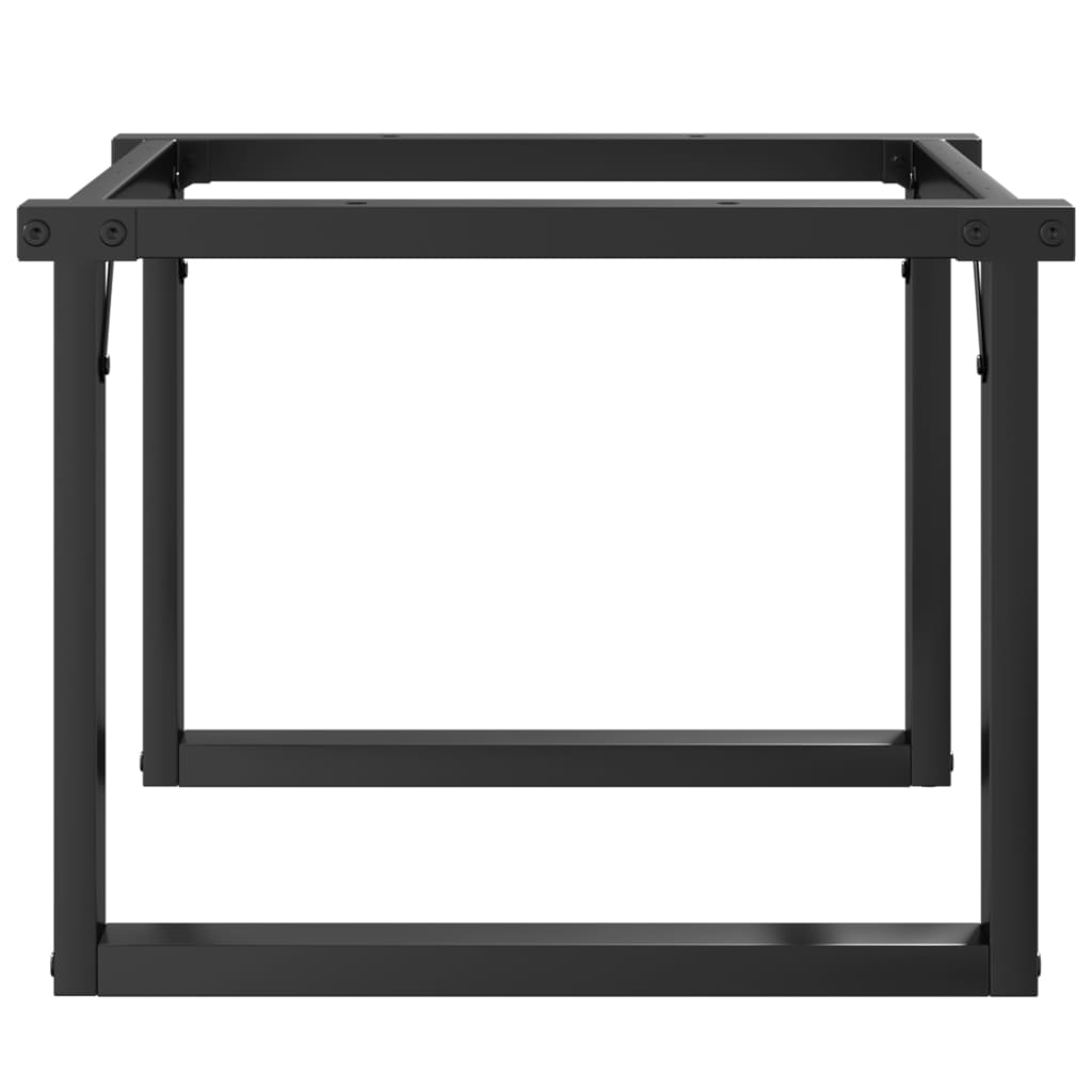 Telaio Gambe a O per Tavolino da Salotto 60x50x38 cm in Acciaio