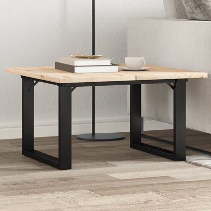 Telaio Gambe a O per Tavolino da Salotto 60x40x38 cm in Acciaio