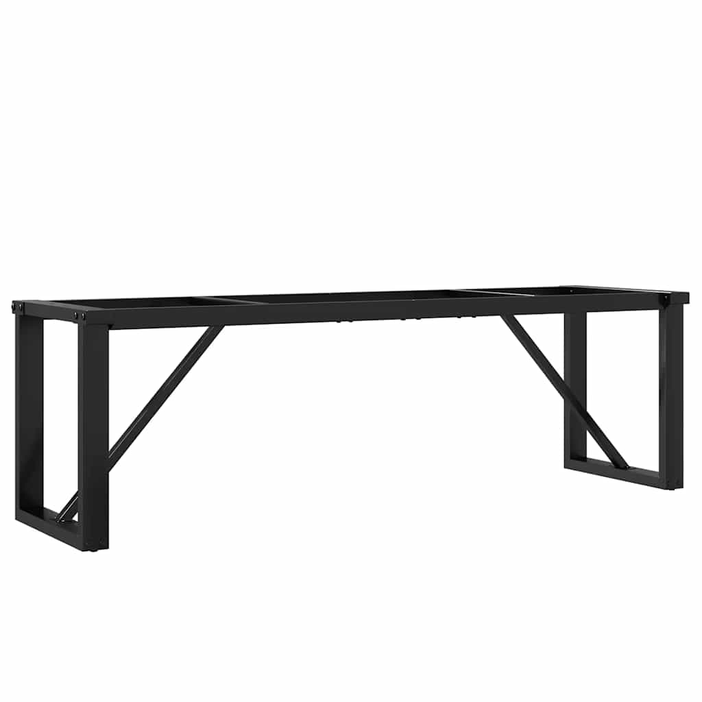 Telaio Gambe a O per Tavolino da Salotto 140x30x43cm in Acciaio
