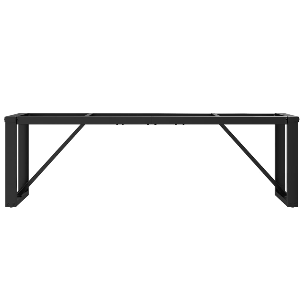Telaio Gambe a O per Tavolino da Salotto 140x30x43cm in Acciaio