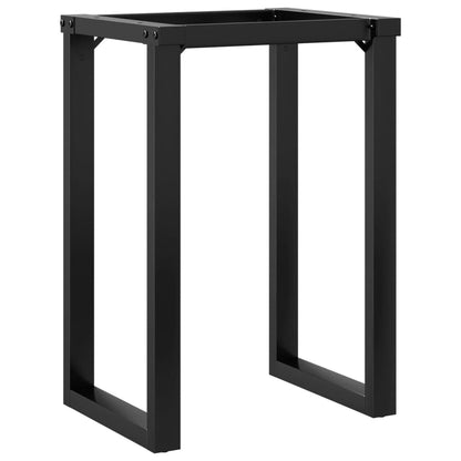 Telaio Gambe a O per Tavolo da Pranzo 50x40x73 cm in Acciaio