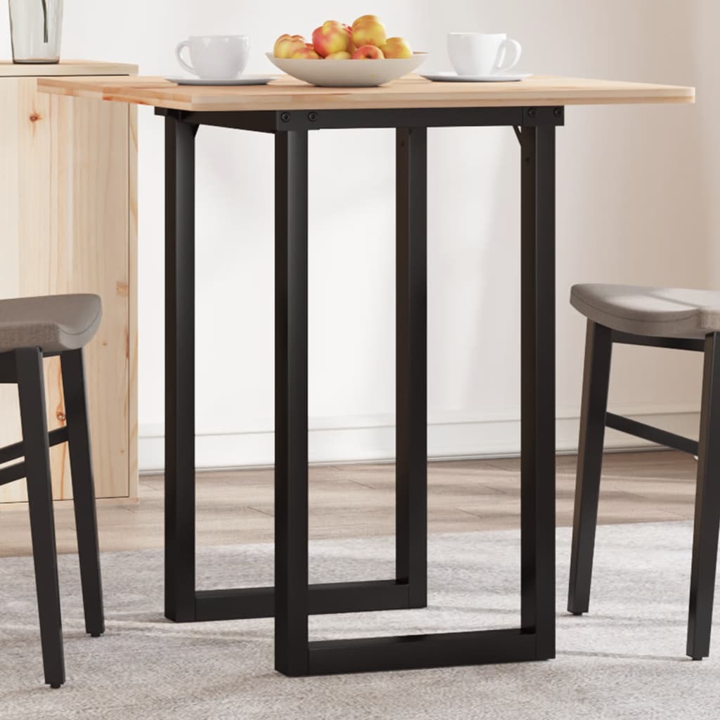 Telaio Gambe a O per Tavolo da Pranzo 60x40x73 cm in Acciaio