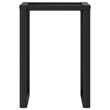 Telaio Gambe a O per Tavolo da Pranzo 60x40x73 cm in Acciaio