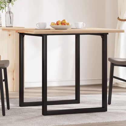 Telaio Gambe a O per Tavolo da Pranzo 70x70x73 cm in Acciaio