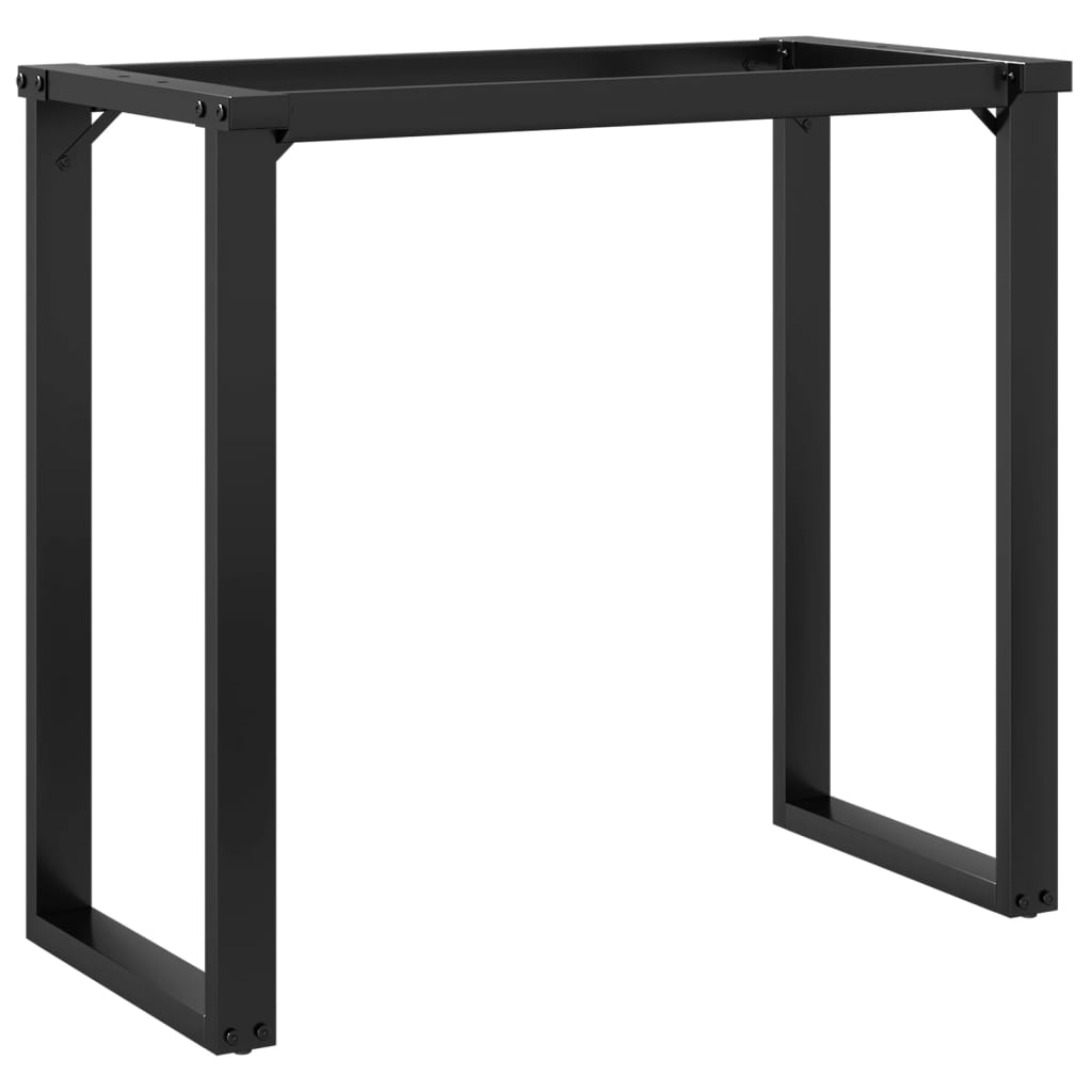 Telaio Gambe a O per Tavolo da Pranzo 80x40x73 cm in Acciaio