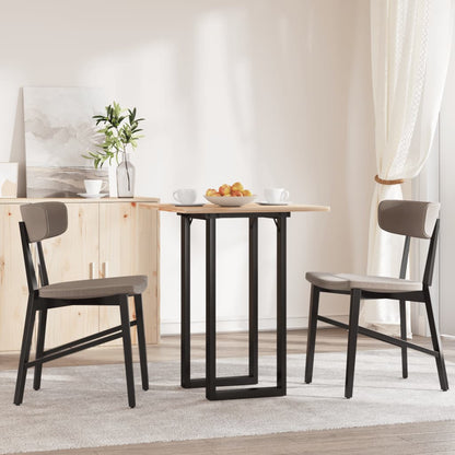 Telaio Gambe a O per Tavolo da Pranzo 80x40x73 cm in Acciaio