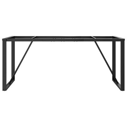 Telaio Gambe a O per Tavolo da Pranzo 160x80x73 cm in Acciaio