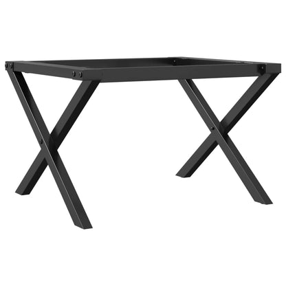 Telaio Gambe a X per Tavolino da Salotto 60x50x38 cm in Acciaio