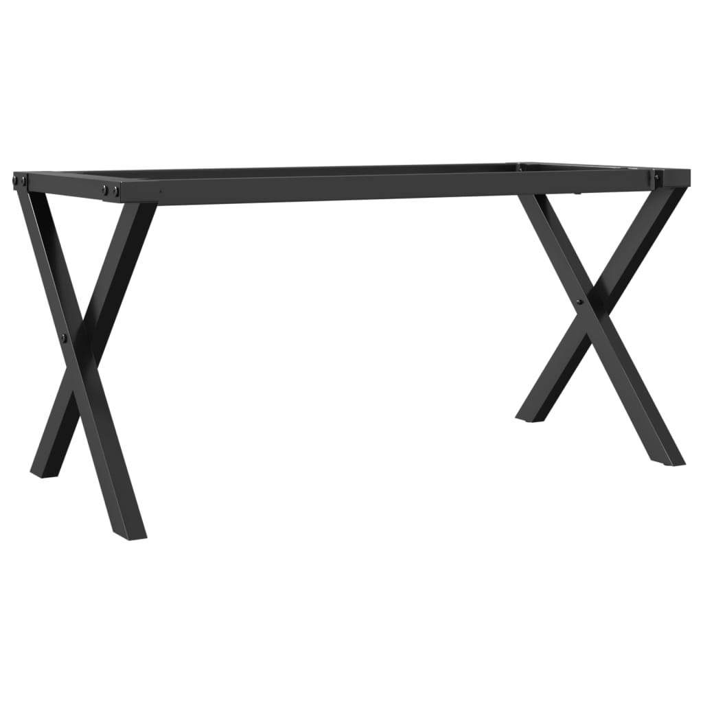 Telaio Gambe a X per Tavolino da Salotto 80x40x43 cm in Acciaio