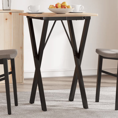 Telaio Gambe a X per Tavolo da Pranzo 40x40x73 cm in Acciaio