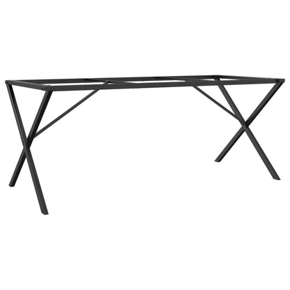 Telaio Gambe a X per Tavolo da Pranzo 180x80x73 cm in Acciaio