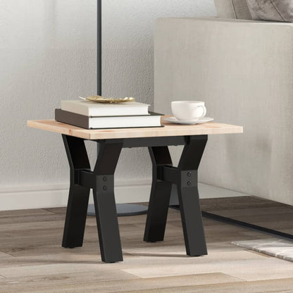 Telaio Gambe a Y per Tavolino da Salotto 30x30x33 cm in Acciaio