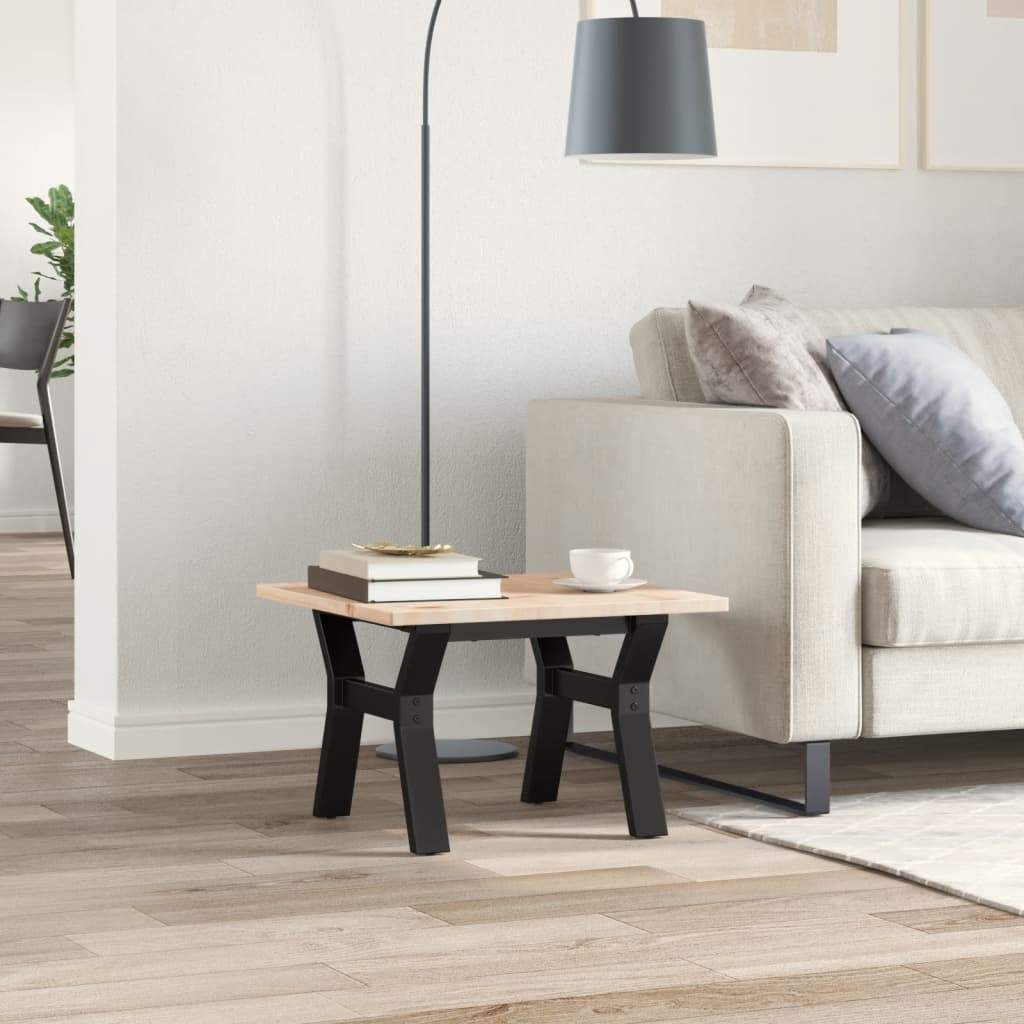 Telaio Gambe a Y per Tavolino da Salotto 40x40x33 cm in Acciaio