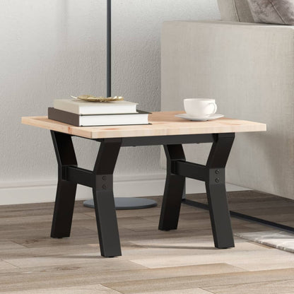 Telaio Gambe a Y per Tavolino da Salotto 40x40x33 cm in Acciaio