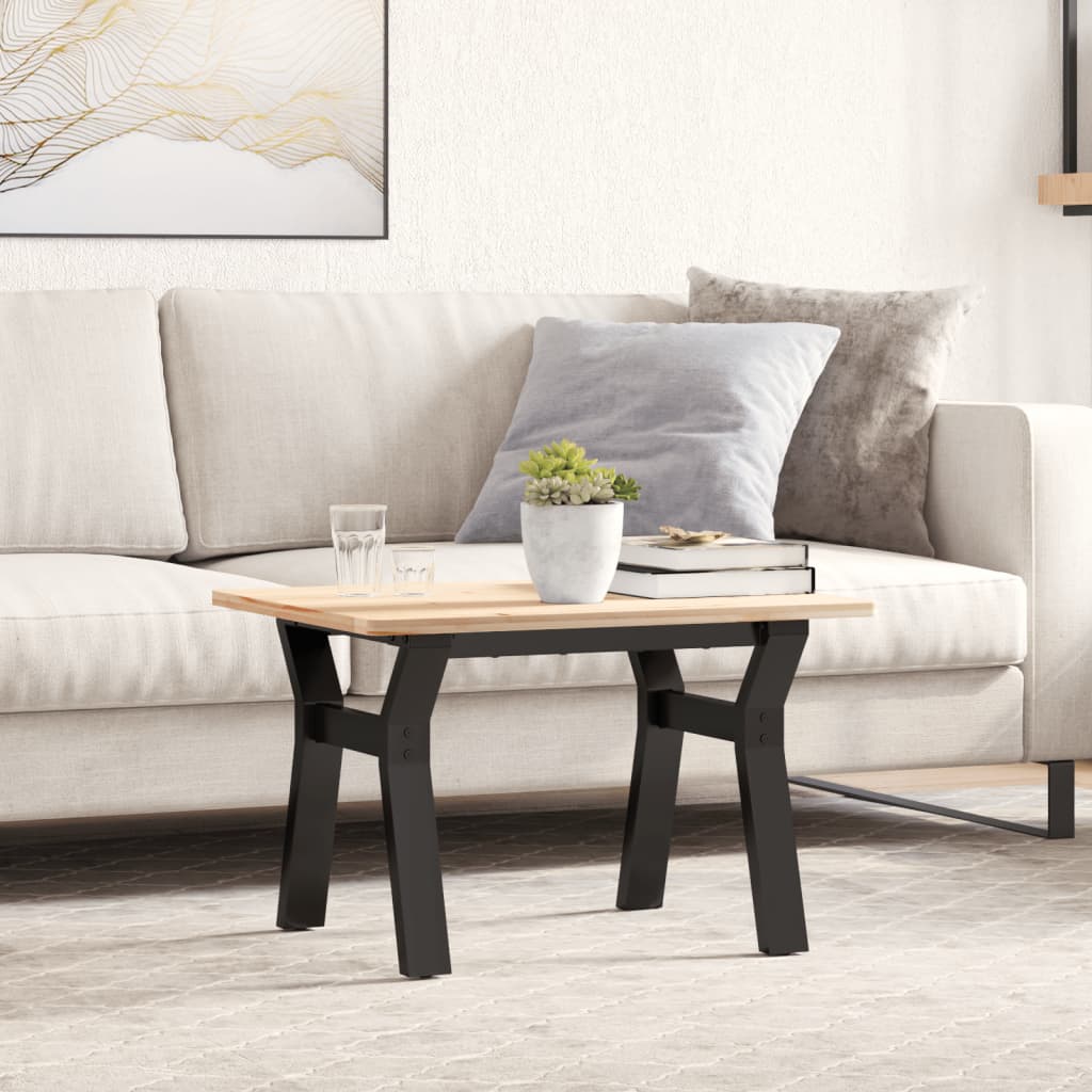 Telaio Gambe a Y per Tavolino da Salotto 50x40x38 cm in Acciaio