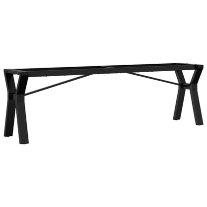 Telaio Gambe a Y per Tavolino da Salotto 140x30x43cm in Acciaio