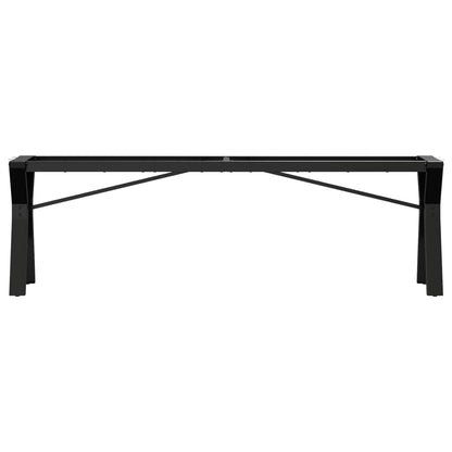 Telaio Gambe a Y per Tavolino da Salotto 140x30x43cm in Acciaio