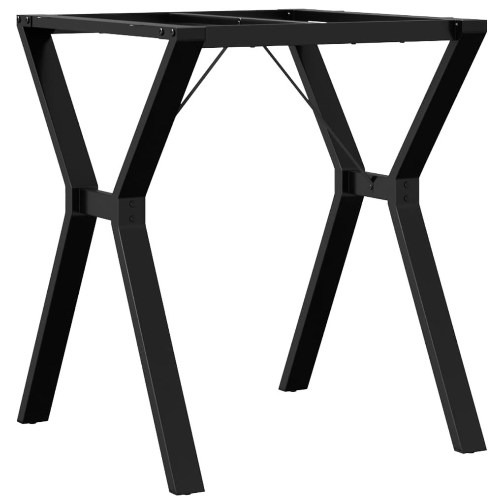 Telaio Gambe a Y per Tavolo da Pranzo 60x60x73 cm in Acciaio
