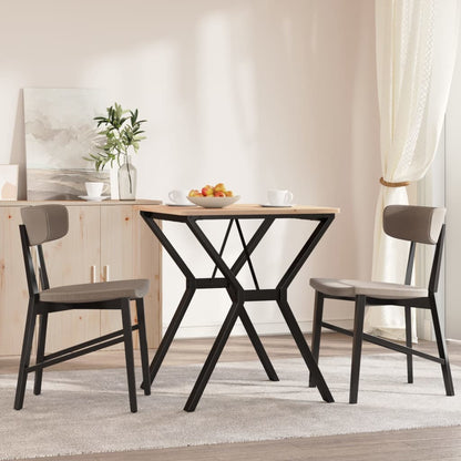 Telaio Gambe a Y per Tavolo da Pranzo 60x60x73 cm in Acciaio