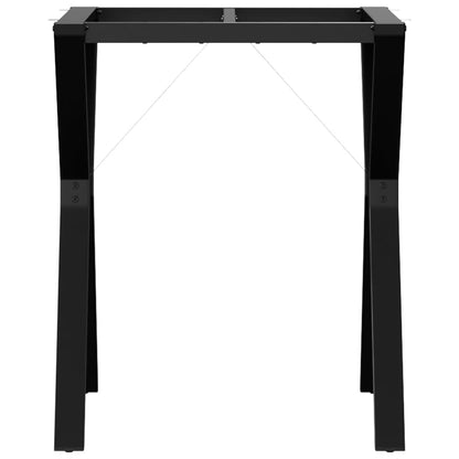 Telaio Gambe a Y per Tavolo da Pranzo 60x60x73 cm in Acciaio