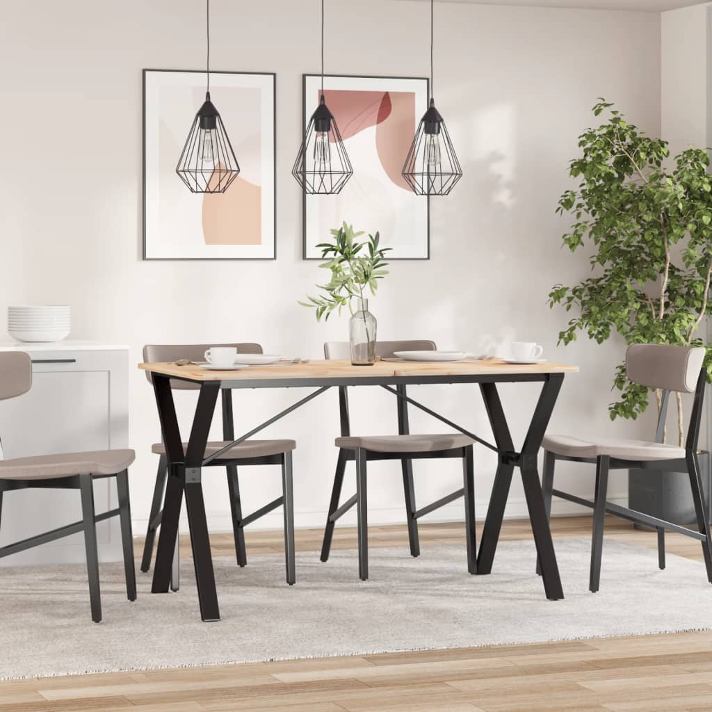 Telaio Gambe a Y per Tavolo da Pranzo 120x60x73 cm in Acciaio