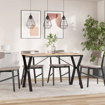 Telaio Gambe a Y per Tavolo da Pranzo 120x60x73 cm in Acciaio