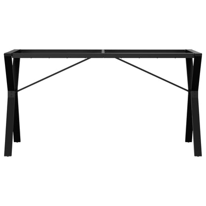 Telaio Gambe a Y per Tavolo da Pranzo 140x60x73 cm in Acciaio