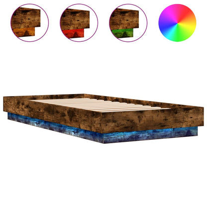 Giroletto con LED Rovere Fumo 90x200 cm