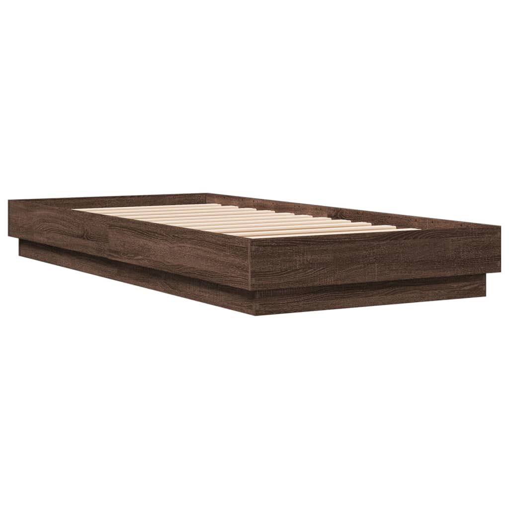 Giroletto con LED Rovere Marrone 90x200 cm