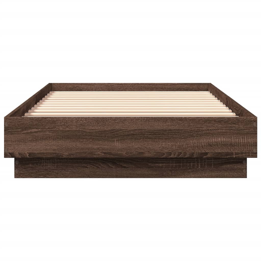 Giroletto senza Materasso Rovere Marrone 100x200 cm Truciolato