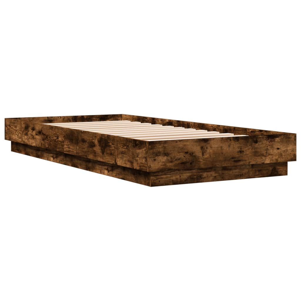 Giroletto senza Materasso Rovere Fumo 90x200 cm in Truciolato