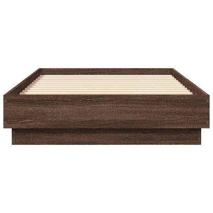 Giroletto senza Materasso Rovere Marrone 90x190cm in Truciolato